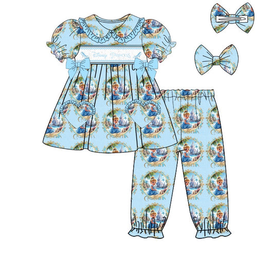Disney Cinderella smock pjs instock c 👑🩵