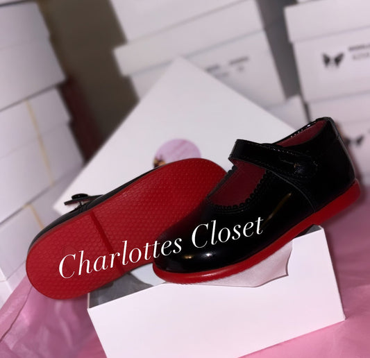 Charlottes Closet Red bottom , hardsole Maryjanes ❤️ instock Black