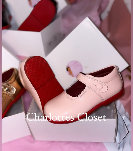 Charlottes Closet Red bottom , hardsole Maryjanes ❤️ instock pink