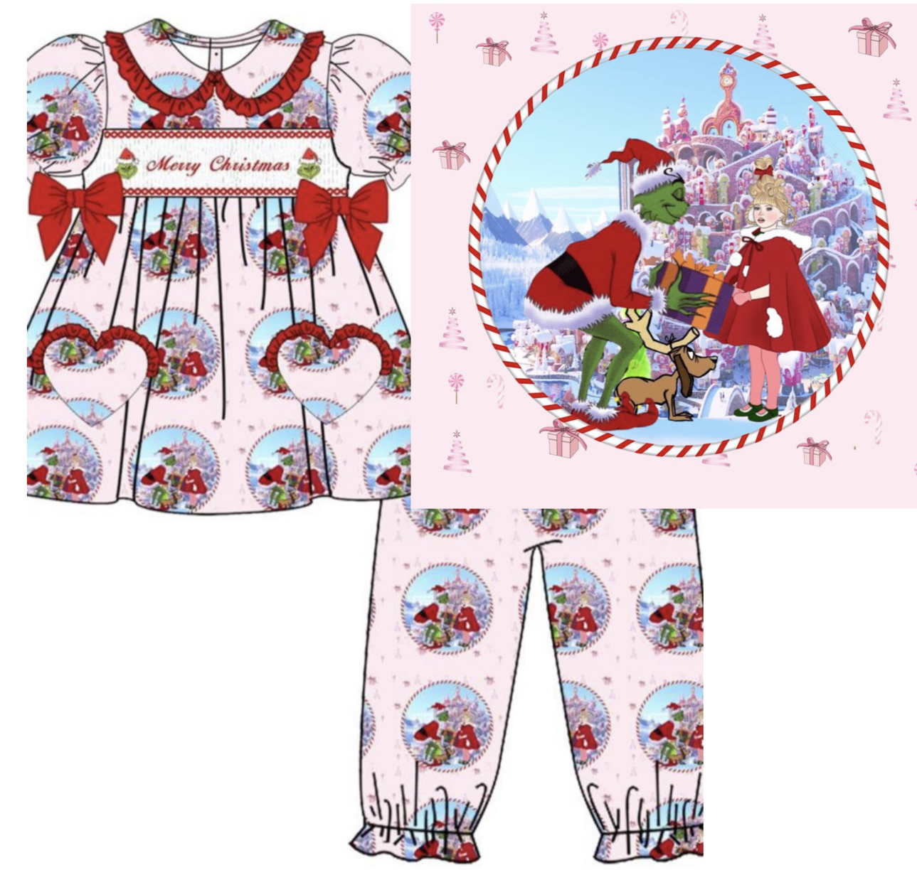 Grinch discount pajamas girls