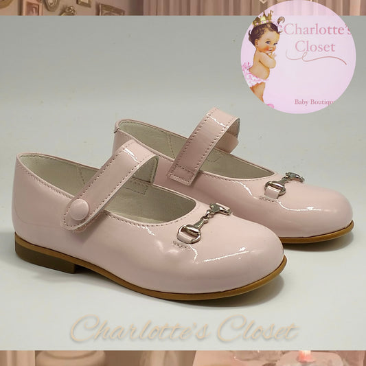 Pink GG Buckle Girls Maryjanes