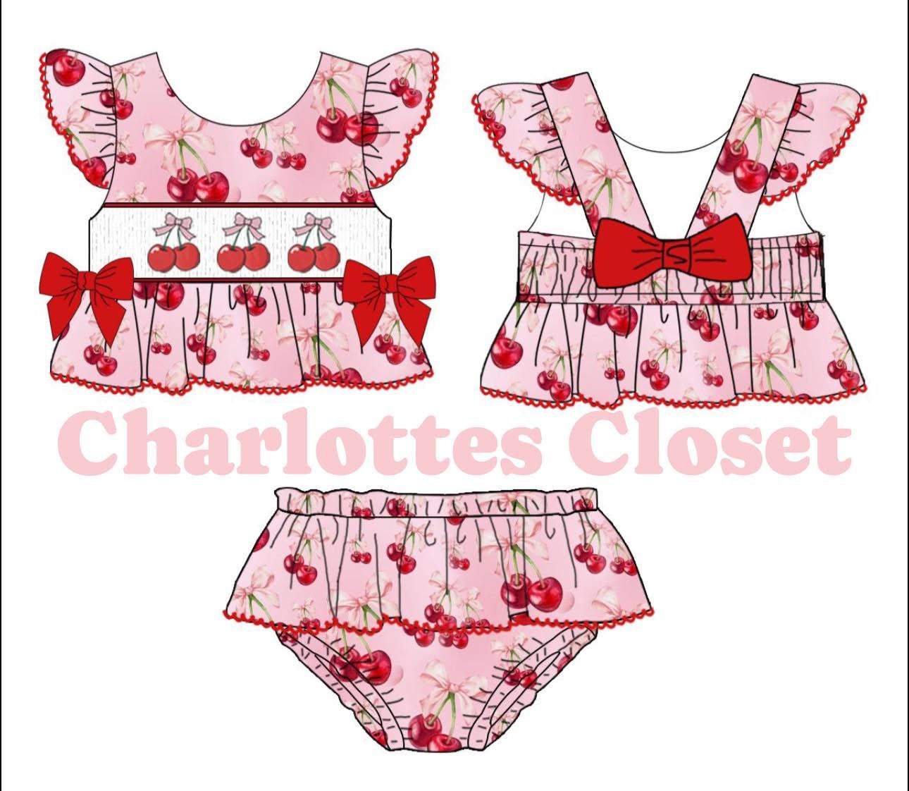 Preorder summer Cherry bikini 🍒🍒🍒instock