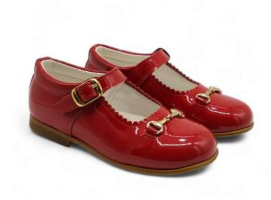 Red GG Leather maryjanes preorder