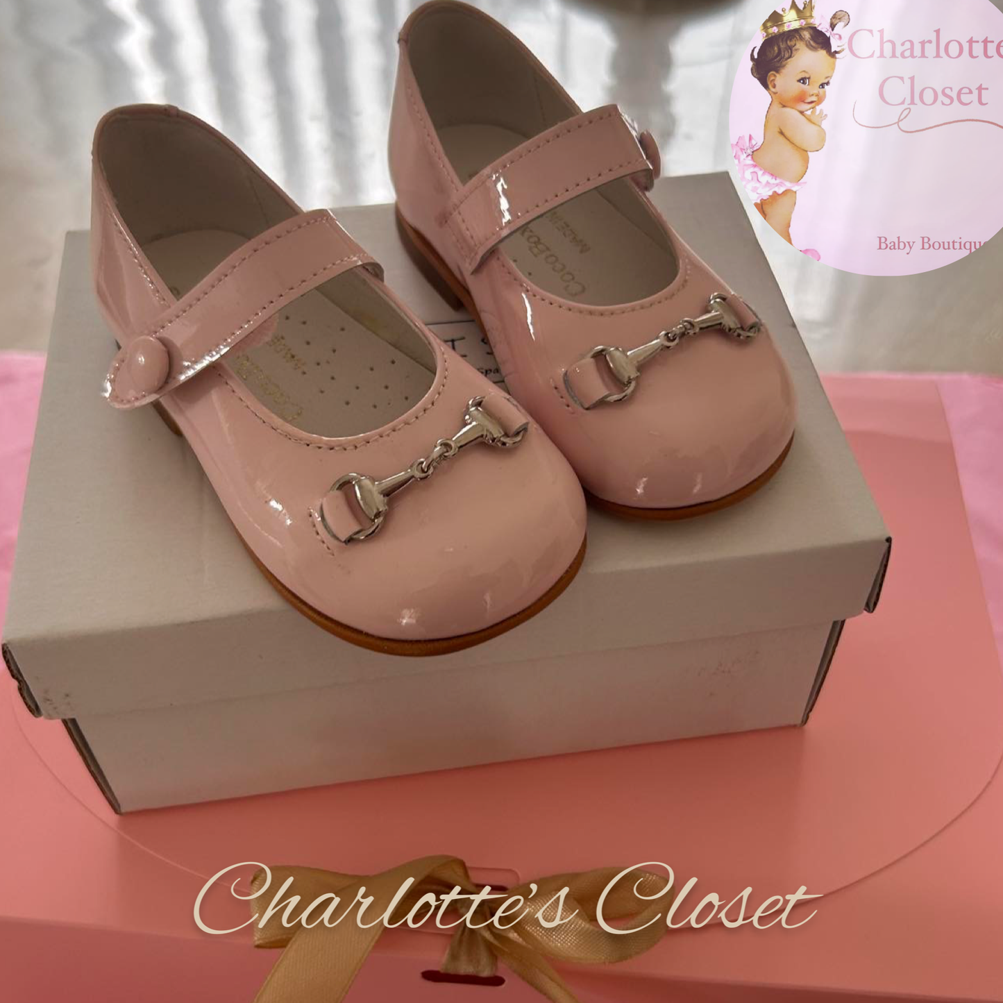 Pink GG Buckle Girls Maryjanes