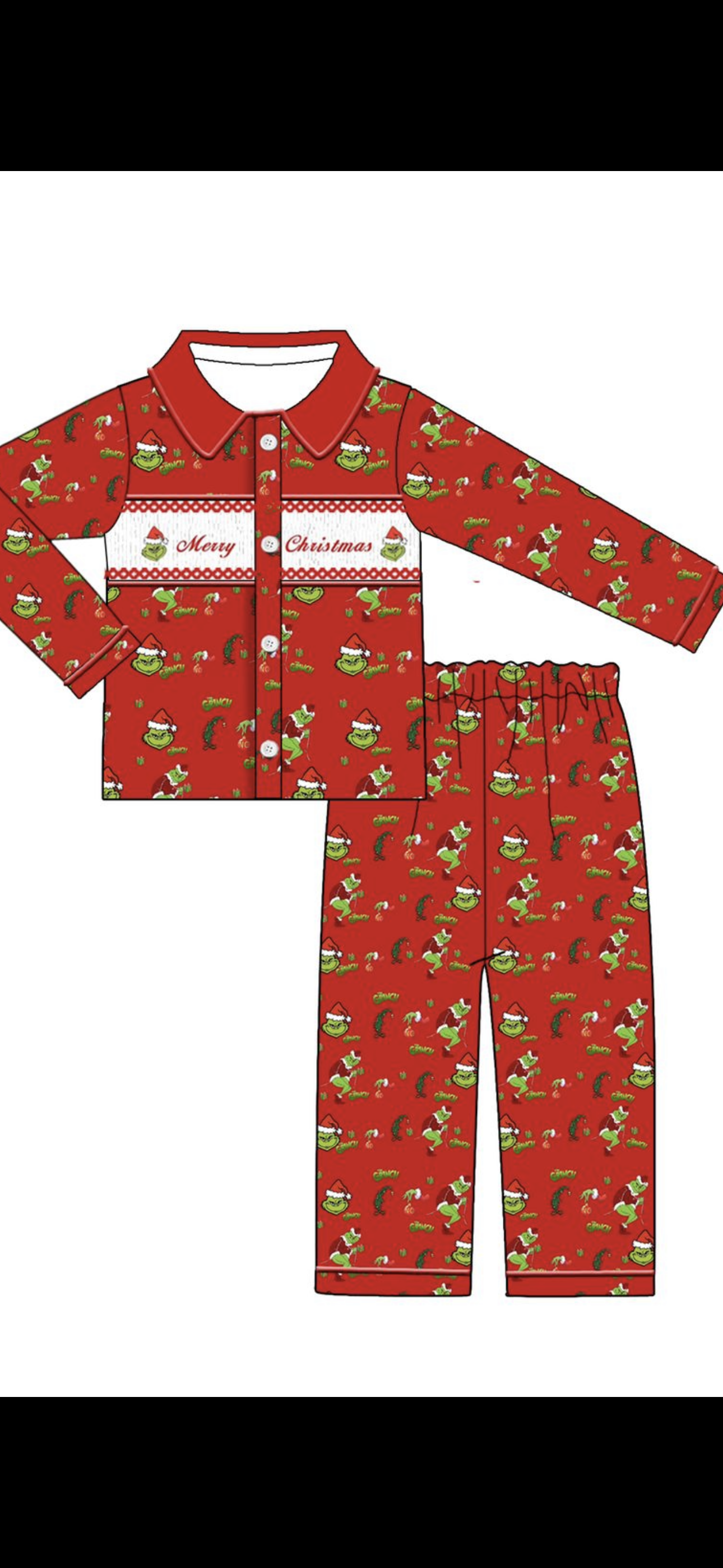 Boy discount grinch pajamas