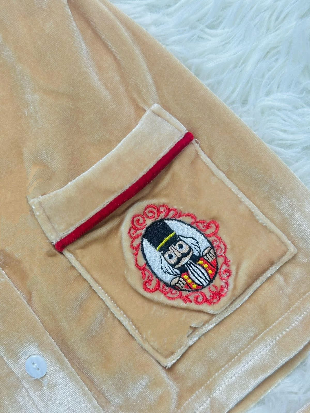 Gold Quilted Nutcracker Pjs & Nightcoat ❤️preorder
