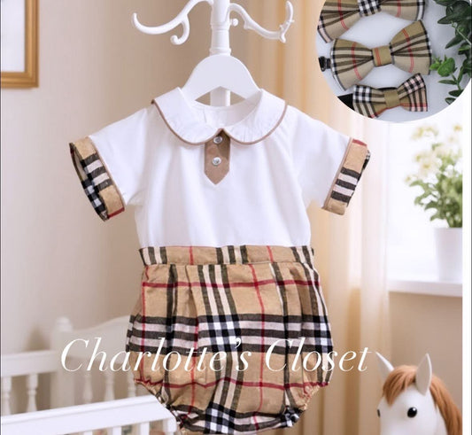 Beige Tarten Classic romper ❤️