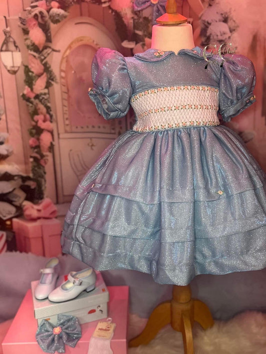 Blue glitter dress
