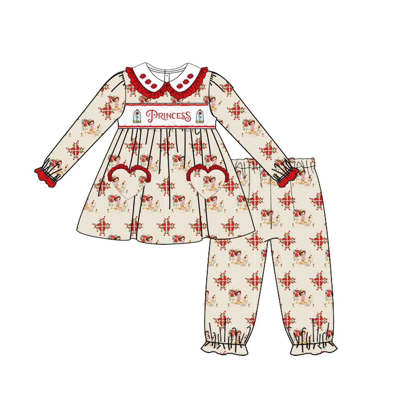 Princess belle online pajamas