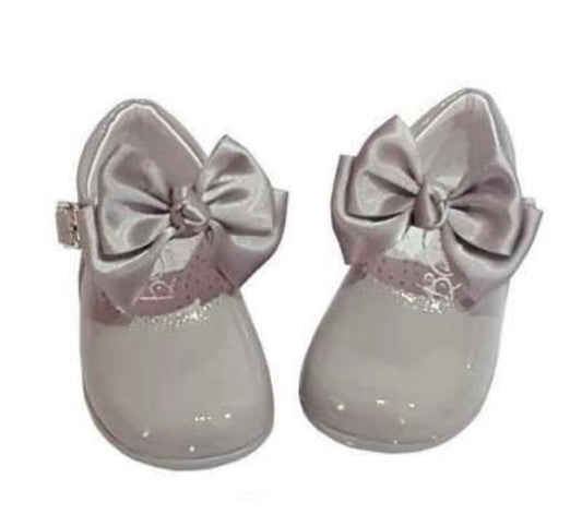 Girls Classic Grey Maryjanes Rubbersole preorder