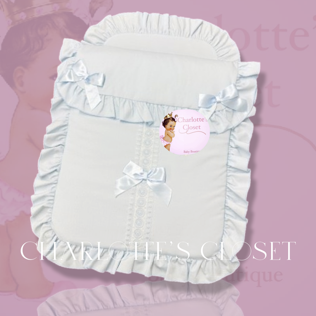 Blue Large waffle pram sets – Charlottes Closet