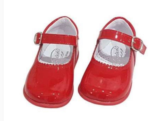 Girls Classic red Maryjanes Rubbersole preorder