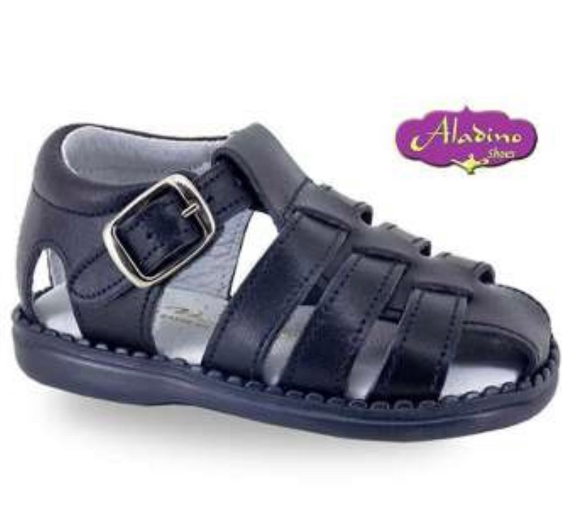 Boys Navy Beige Sandals