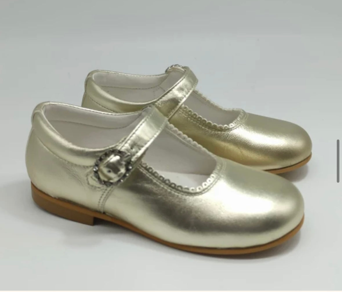 Gold Maryjanes