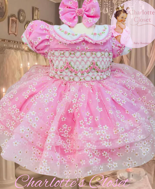 Pink Princess Daisy Smock 🌸💕