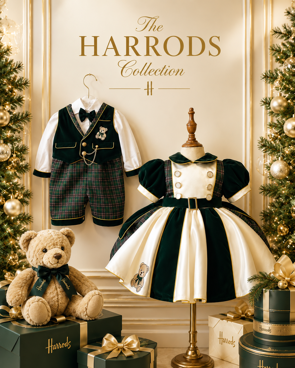 Harrods Collection Luxe Classic Dress ✨ 🧸