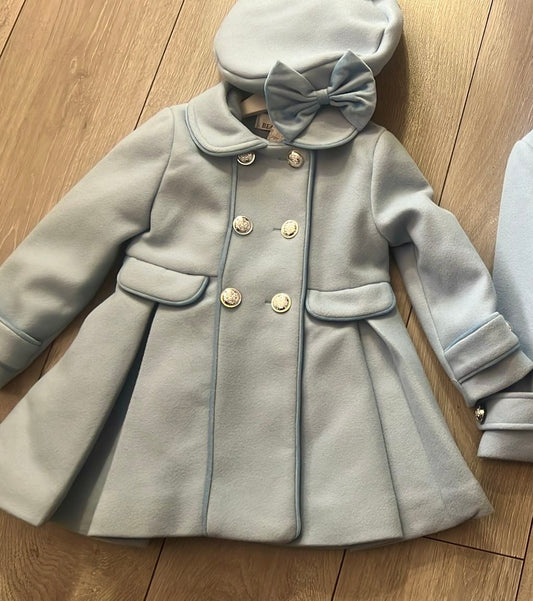 Girls baby Blue coat & Matching hat 💙preorder