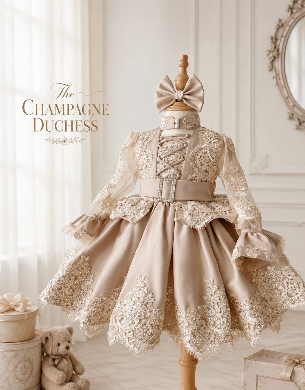 The Champagne Duchess  🥂 👑 Bridgerton inspired luxe dress