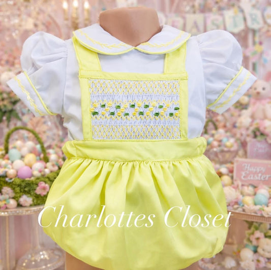 Boy lemon luxe smock instock