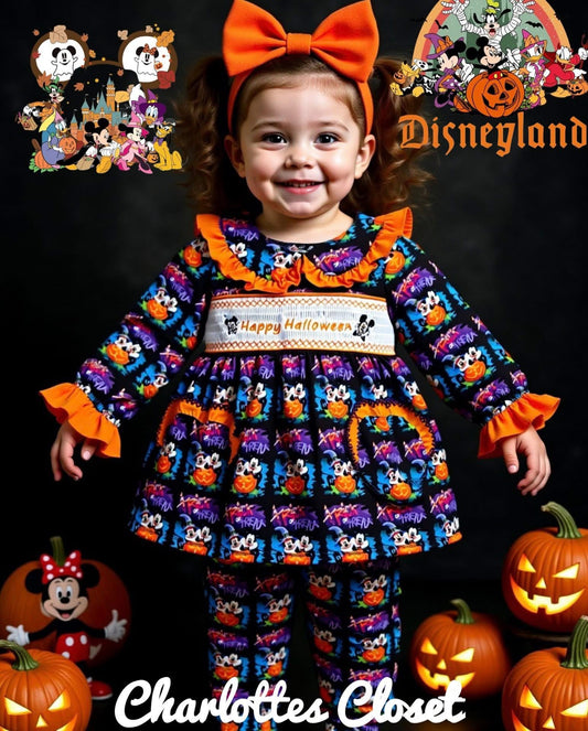 Smock Halloween pjs girl preorder 🎃