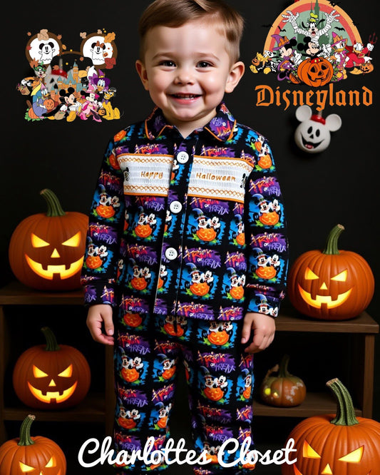 Smock Halloween pjs boy preorder 🎃