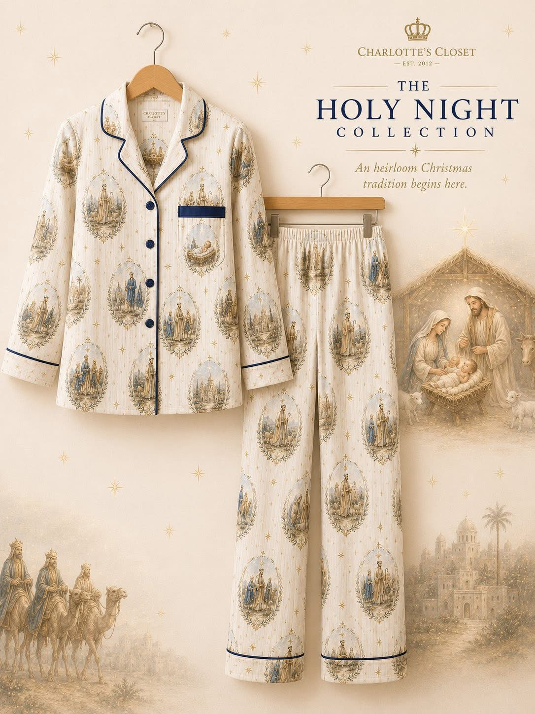 Holy night teen - adults Pjs 🩵