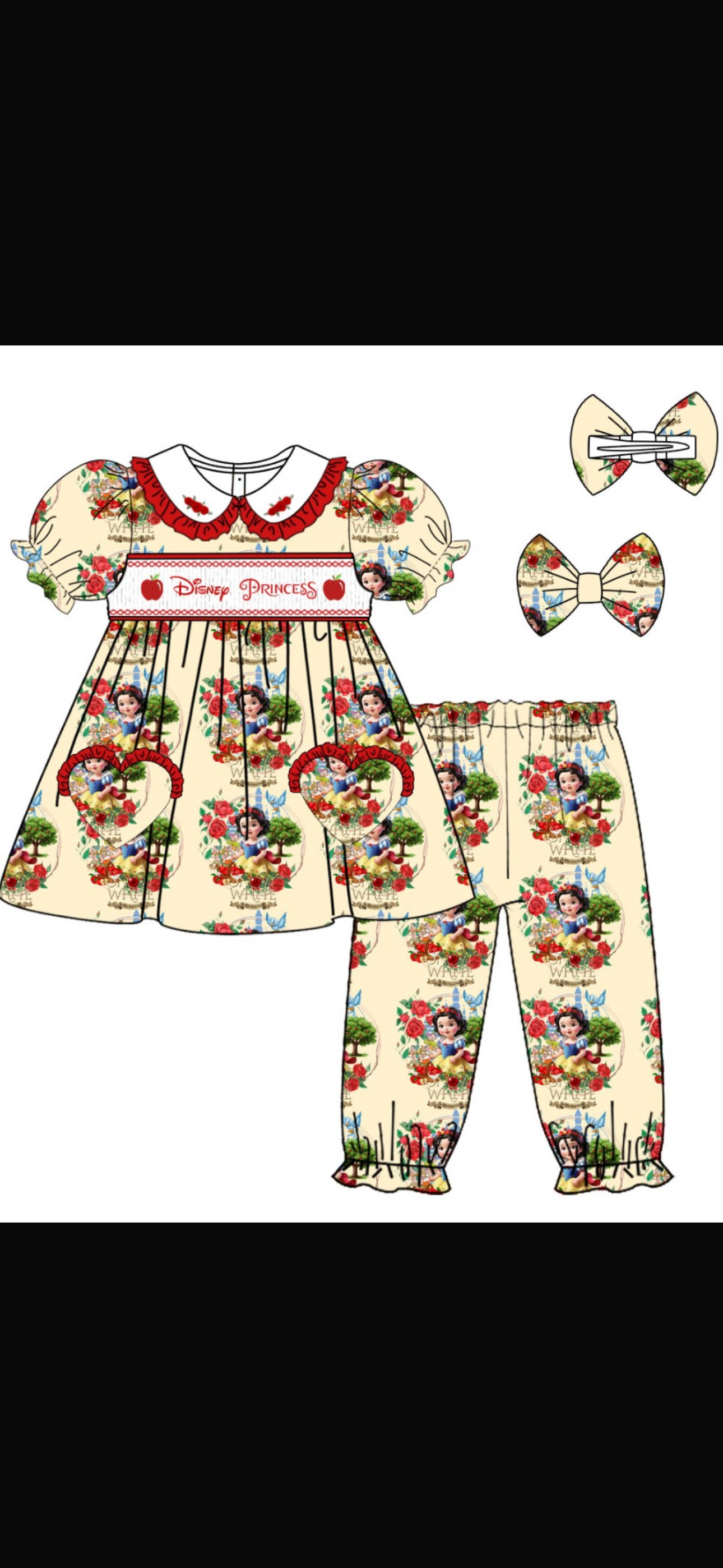 Snow White smock pjs preorder 🍎🍎