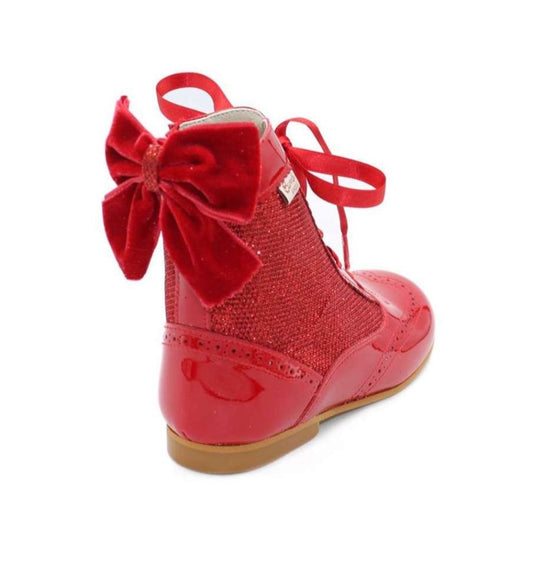 Girls Bambi Boots red