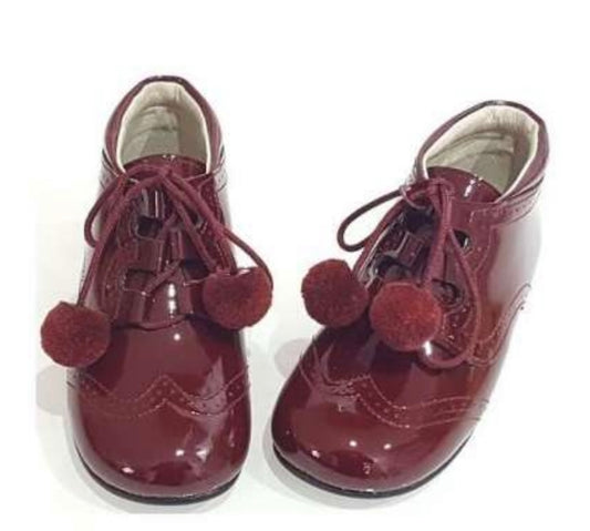 Boys bambi ankle boot wine