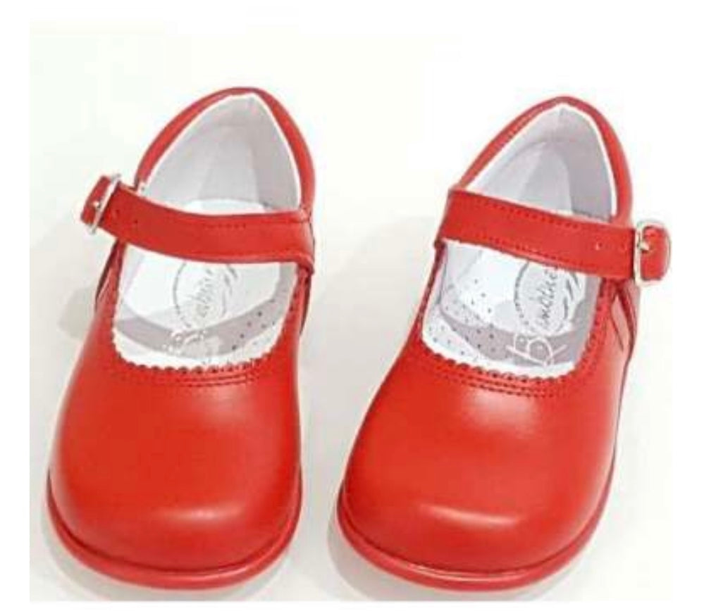 Girls Classic red Maryjanes Rubbersole preorder