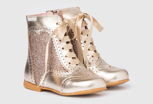 Gold Angelitos boots