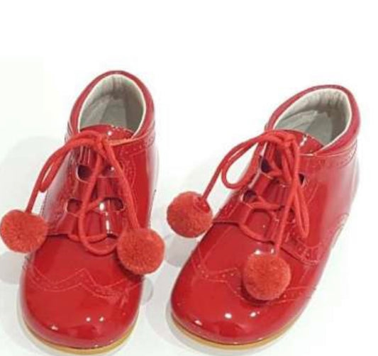 Boys bambi ankle boot red