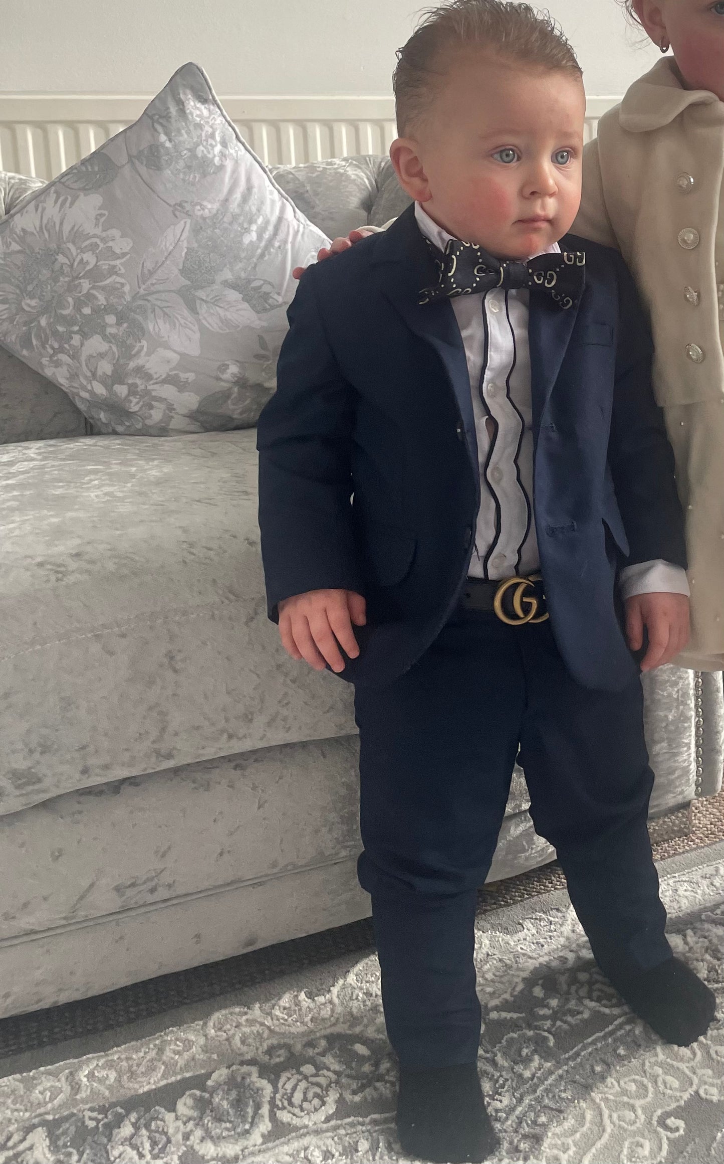 Beau kid navy formal suit